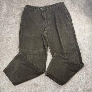 Brown Relax Fit Corduroy Pants Flat Nautica Clipper Size 38 Preppy Academia
